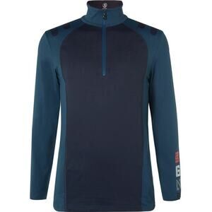 Bogner Men’s Jaxx Stretch Jersey Half-Zip Base Layer Blue 2XL XXL